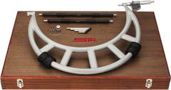 SPI - Electronic, 12 to 16 Range, Carbide Face Interchangeable Anvil Micrometer - 0.0004" Accuracy, 0.00005" Graduation - Americas Industrial Supply