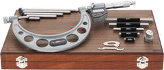 SPI - Electronic, 0 to 6 Range, Carbide Face Interchangeable Anvil Micrometer - 0.0002" Accuracy, 0.00005" Graduation - Americas Industrial Supply