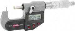 SPI - 0 to 1 Inch Range, 0.00005 Inch Graduation, A Anvil, Ratchet Stop Thimble, Electronic Tube Micrometer - 0.0001 Inch Accuracy, Carbide Face - Americas Industrial Supply
