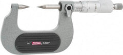 SPI - 1 Inch, Ratchet Stop, Mechanical Point Micrometer - Accurate up to 0.0001 Inch, 30° Point Angle - Americas Industrial Supply