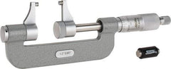 SPI - 1 to 2" Range, 0.001" Graduation, Mechanical Outside Micrometer - Ratchet Stop Thimble, Accurate to 0.00025" - Americas Industrial Supply