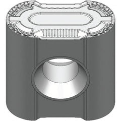 Kennametal - LNUX191950 RRF Grade KCP10B Carbide Turning Insert - TiOCN Finish, 3/4" Inscr Circle, 3/4" Thick, 5mm Corner Radius - Americas Industrial Supply