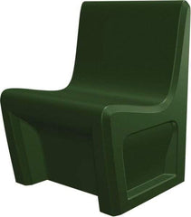 Made in USA - Green Polyethylene Guest Chair - 24" Wide x 33" High - Americas Industrial Supply