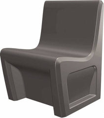 Made in USA - Grey Polyethylene Guest Chair - 24" Wide x 33" High - Americas Industrial Supply