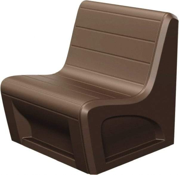 Made in USA - Brown Polyethylene Guest Chair - 31" Wide x 33" High - Americas Industrial Supply