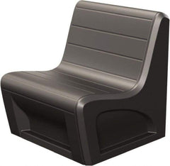 Made in USA - Black Polyethylene Guest Chair - 31" Wide x 33" High - Americas Industrial Supply