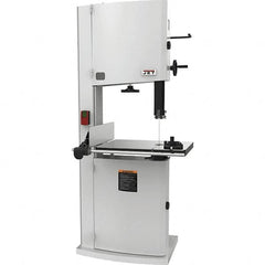 Jet - 20" Throat Capacity, Step Pulley Vertical Bandsaw - 2,530/4,850 SFPM, 3 hp, Single Phase - Americas Industrial Supply