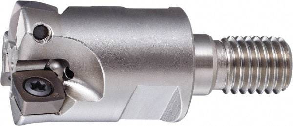 OSG - 33mm Cut Diam, 40mm Max Depth, M16 Modular Connection Indexable High-Feed End Mill - Screw Holding Method, PHC Insert, PHC Toolholder, Through Coolant - Americas Industrial Supply