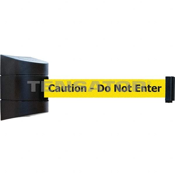Tensator - 5-1/2" High x 3-1/4" Long x 3-1/4" Wide Magnetic Wall Mount Barrier - Metal, Black Powdercoat Finish, Black, Use with Wall Mount - Americas Industrial Supply