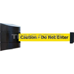 Tensator - 5-1/2" High x 3-1/4" Long x 3-1/4" Wide Magnetic Wall Mount Barrier - Metal, Black Powdercoat Finish, Black, Use with Wall Mount - Americas Industrial Supply