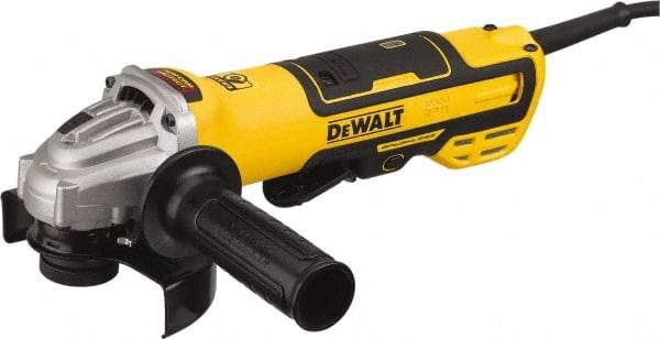 DeWALT - 5" Wheel Diam, 10,500 RPM, Corded Angle & Disc Grinder - 5/8-11 Spindle, 13 Amps - Americas Industrial Supply