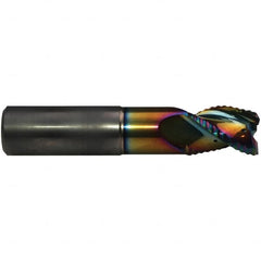 Emuge - 10mm Diam, Coarse Pitch, 13mm LOC, 3 Flute Solid Carbide 45° Corner Chamfer Roughing End Mill - CrN Finish, 72mm OAL, 10mm Shank Diam, Single End, Extended Reach, 40° Helix - Americas Industrial Supply