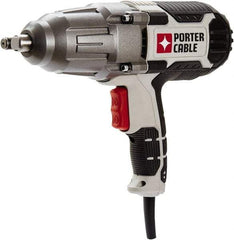 Porter-Cable - 1/2" Drive, 450 Ft/Lb Torque, Pistol Grip Handle, 2,600 RPM, Impact Wrench - 7 Amps, 12 Volts - Americas Industrial Supply