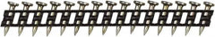 DeWALT - 11 Gauge 0.12" Shank Diam 0.73" Long Concrete Nails for Power Nailers - Steel, Yellow Zinc Finish, Smooth Shank, Angled Stick Plastic Collation, Round Head - Americas Industrial Supply