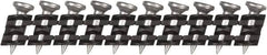 DeWALT - 11 Gauge 0.12" Shank Diam 1/2" Long Concrete Nails for Power Nailers - Steel, Zinc Finish, Smooth Shank, Angled Stick Plastic Collation, Round Head - Americas Industrial Supply