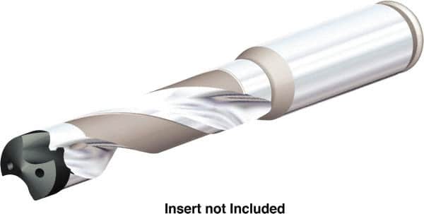 Kennametal - Series KenTIP FS, Head Connection J, 5xD, 12mm Shank Diam, Drill Body - 46mm Drill Body Length to Flange, KTFS Toolholder, 10mm Nose Diam, 115mm OAL, 115mm Drill Body Length, 64.7mm Flute Length, Straight Shank, Through Coolant - Americas Industrial Supply