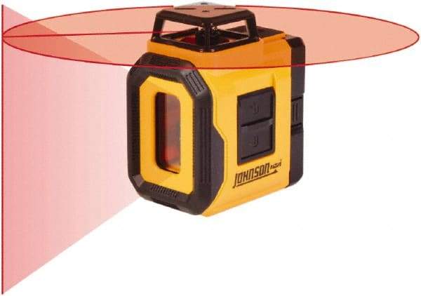 Johnson Level & Tool - 2 Beam 50' Max Range Self-Leveling Laser - Red Beam, 3/16" at 30' Accuracy - Americas Industrial Supply