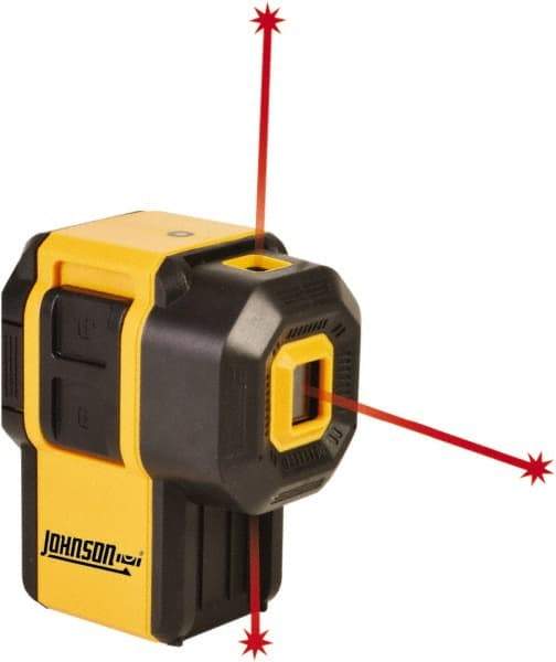 Johnson Level & Tool - 3 Beam 100' Max Range Self Leveling Dot Laser Level - Red Beam, 1/8" at 30' Accuracy - Americas Industrial Supply