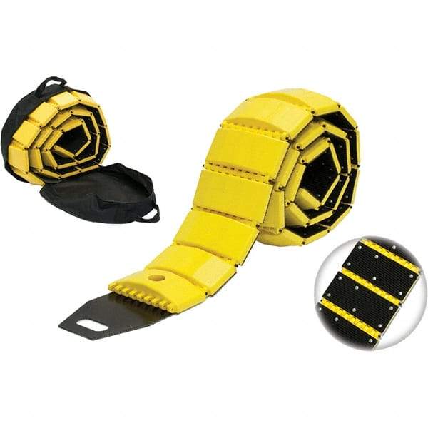 TAPCO - 120" Long x 8-3/4" Wide x 1-3/4" High, Speed Bump - Yellow, Plastic - Americas Industrial Supply