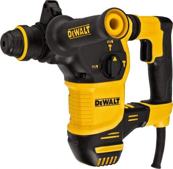 DeWALT - 120 Volt 1" SDS Plus Chuck Electric Rotary Hammer - 0 to 5,200 BPM, 0 to 1,150 RPM, Reversible - Americas Industrial Supply