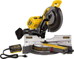 DeWALT - 15 Amp, 120 Volt, 3,800 RPM, 45° Right Double Bevel Sliding Miter Saw - 5/8" Arbor, 12" Blade Diam - Americas Industrial Supply