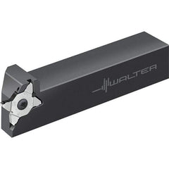 Walter - 6mm Max Depth of Cut, Indexable Grooving Tool Holder - 25.4mm Shank Height, 25.4mm Shank Width, 150mm OAL - Americas Industrial Supply
