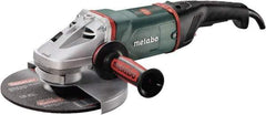 Metabo - 9" Wheel Diam, 6,600 RPM, Corded Angle & Disc Grinder - 5/8-11 Spindle, 15 Amps - Americas Industrial Supply