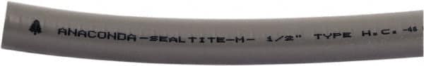 Anaconda Sealtite - 2" Trade Size, 50' Long, Flexible Liquidtight Conduit - Galvanized Steel & PVC, 2" ID, Gray - Americas Industrial Supply