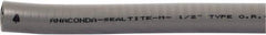 Anaconda Sealtite - 3/8" Trade Size, 800' Long, Flexible Liquidtight Conduit - Galvanized Steel & PVC, 3/8" ID, Gray - Americas Industrial Supply