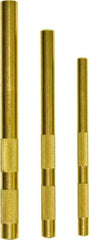 Mayhew - 3 Piece, 3/8 to 5/8", Drift Punch Set - Round Shank, Brass, Comes in Plastic Tray - Americas Industrial Supply