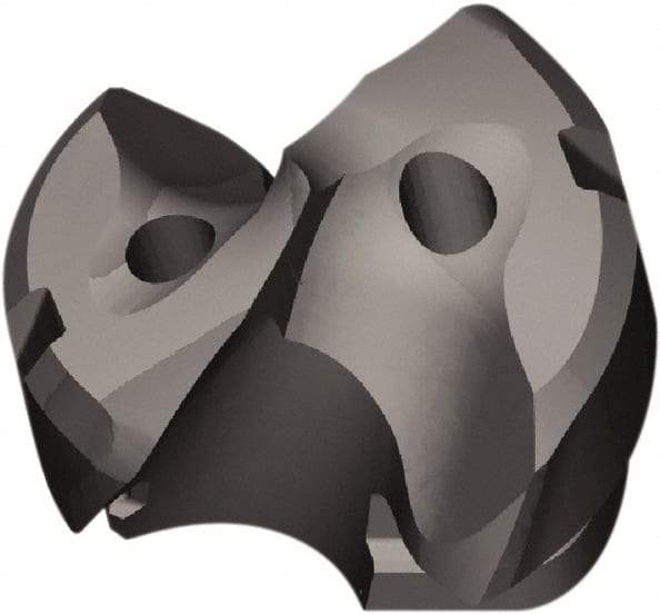 Kennametal - Series KTFS, 3/4" Diam Grade KC7410 143° Replaceable Drill Tip - Carbide, AlCr Finish, X Seat Size, Through Coolant - Americas Industrial Supply