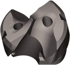 Kennametal - Series KTFS, 3/4" Diam Grade KC7410 143° Replaceable Drill Tip - Carbide, AlCr Finish, X Seat Size, Through Coolant - Americas Industrial Supply
