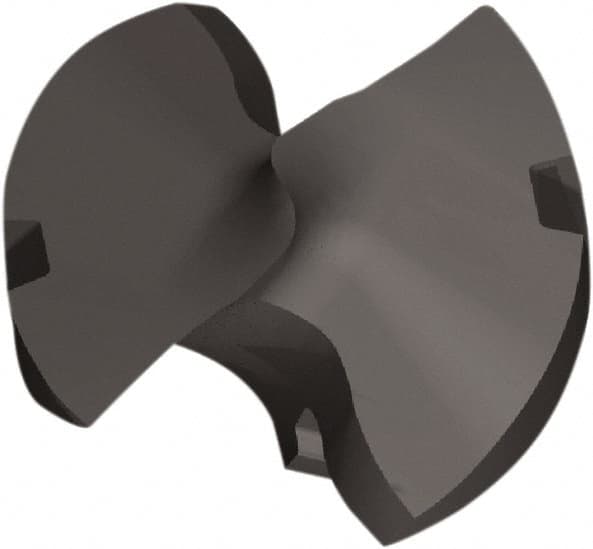 Kennametal - Series KTFS, 19.46mm Diam Grade KCP15A 143° Replaceable Drill Tip - Carbide, AlTiN Finish, X Seat Size - Americas Industrial Supply