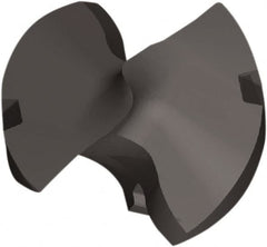 Kennametal - Series KTFS, 6.53mm Diam Grade KCP15A 143° Replaceable Drill Tip - Carbide, AlTiN Finish, B Seat Size - Americas Industrial Supply