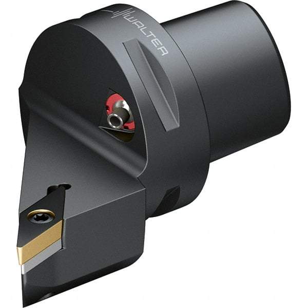 Walter - 107.5° Lead Angle, Indexable Turning Toolholder - 74mm OAL, Series SVHB-CAPTO-AUSSEN - Americas Industrial Supply