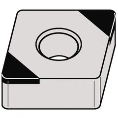 Kennametal - CNGA432 FWMT Grade KBH10 CBN Turning Insert - 80° Diamond, 1/2" Inscr Circle, 3/16" Thick, 1/32" Corner Radius - Americas Industrial Supply