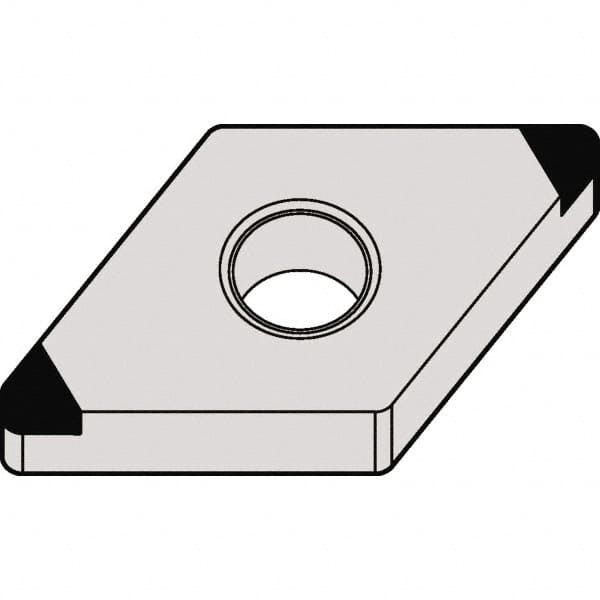 Kennametal - DNGA432 MT Grade KBH10 CBN Turning Insert - 55° Diamond, 1/2" Inscr Circle, 3/16" Thick, 1/32" Corner Radius - Americas Industrial Supply