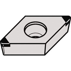 Kennametal - DCGW32.52 MT Grade KBH10 CBN Turning Insert - 55° Diamond, 3/8" Inscr Circle, 5/32" Thick, 1/32" Corner Radius - Americas Industrial Supply