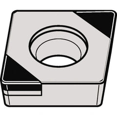 Kennametal - CCGW32.50.5 MT Grade KBH10 CBN Turning Insert - 80° Diamond, 3/8" Inscr Circle, 5/32" Thick, 0.008" Corner Radius - Americas Industrial Supply