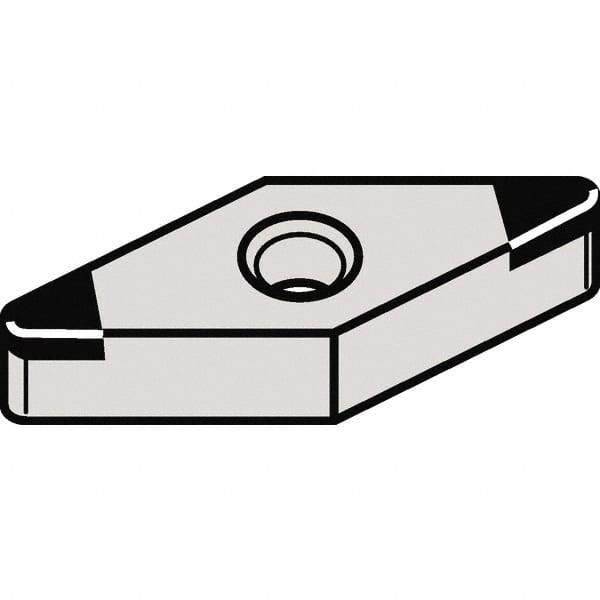 Kennametal - VNGA331 MT Grade KBH10 CBN Turning Insert - 35° Diamond, 3/8" Inscr Circle, 3/16" Thick, 1/64" Corner Radius - Americas Industrial Supply