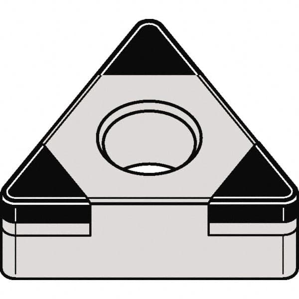 Kennametal - TNGA333 MT Grade KBH10 CBN Turning Insert - 60° Triangle, 3/8" Inscr Circle, 3/16" Thick, 3/64" Corner Radius - Americas Industrial Supply