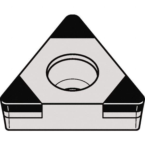 Kennametal - TCGW21.51 MT Grade KBH10 CBN Turning Insert - 60° Triangle, 1/4" Inscr Circle, 3/32" Thick, 1/64" Corner Radius - Americas Industrial Supply