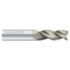25mm Dia. x 100mm Overall Length 3-Flute Square End Solid Carbide SE End Mill-Round Shank-Center Cut-FC5 - Americas Industrial Supply