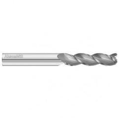 16mm Dia. x 150mm Overall Length 3-Flute 3mm C/R Solid Carbide SE End Mill-Round Shank-Center Cut-Uncoated - Americas Industrial Supply