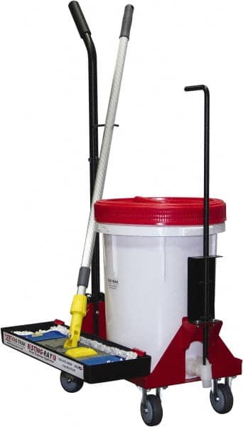 Fas-trak - Janitor Carts & Caddies Type: Floor Finisher Tool Cart Material: HDPE Plastic; Metal - Americas Industrial Supply