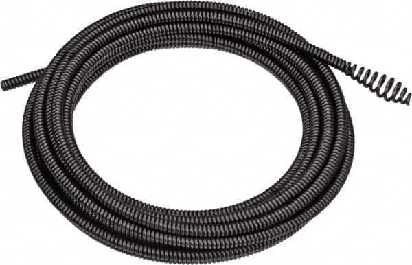 DeWALT - 5/16" x 25' Drain Cleaning Machine Cable - Coiled, 3/8" to 3" Pipe, Use with DEWALT DCD200 Brushless Drain Snakes - Americas Industrial Supply