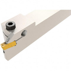Iscar - GHD, External, Right Hand, 12mm Max Depth of Cut, 5 to 6.4mm Groove Width, Indexable Grooving Tool Holder - GI.., TIP Insert Compatibility, 25mm Shank Height, 25mm Shank Width, 140mm OAL, Through Coolant - Americas Industrial Supply