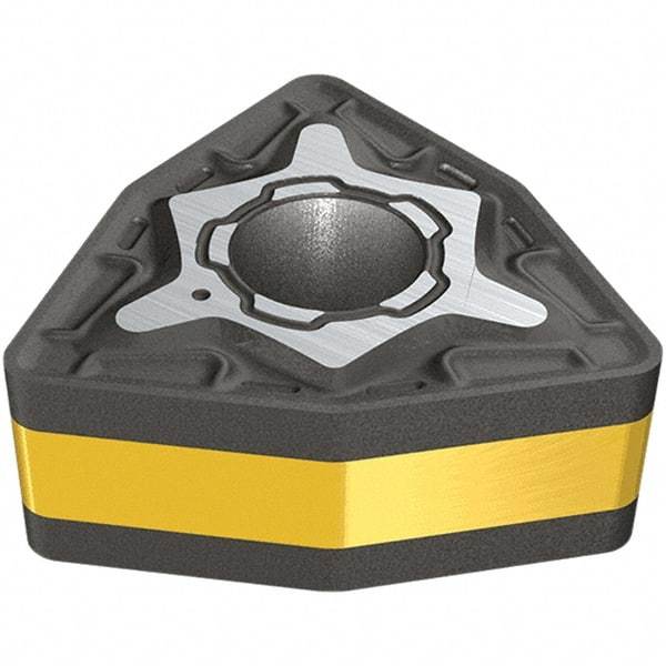 Iscar - WNMG433 M3P Grade IC830 Carbide Turning Insert - TiAlN/AlTiN/TiN Finish, 80° Trigon, 12.7mm Inscr Circle, 4.76mm Thick, 1.2mm Corner Radius - Americas Industrial Supply