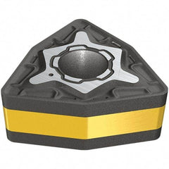 Iscar - WNMG433 M3P Grade IC830 Carbide Turning Insert - TiAlN/AlTiN/TiN Finish, 80° Trigon, 12.7mm Inscr Circle, 4.76mm Thick, 1.2mm Corner Radius - Americas Industrial Supply