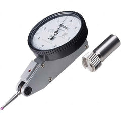 Mitutoyo - Dial Test Indicators Maximum Measurement (mm): 0.008 Dial Graduation (Decimal Inch): 0.000100 - Americas Industrial Supply